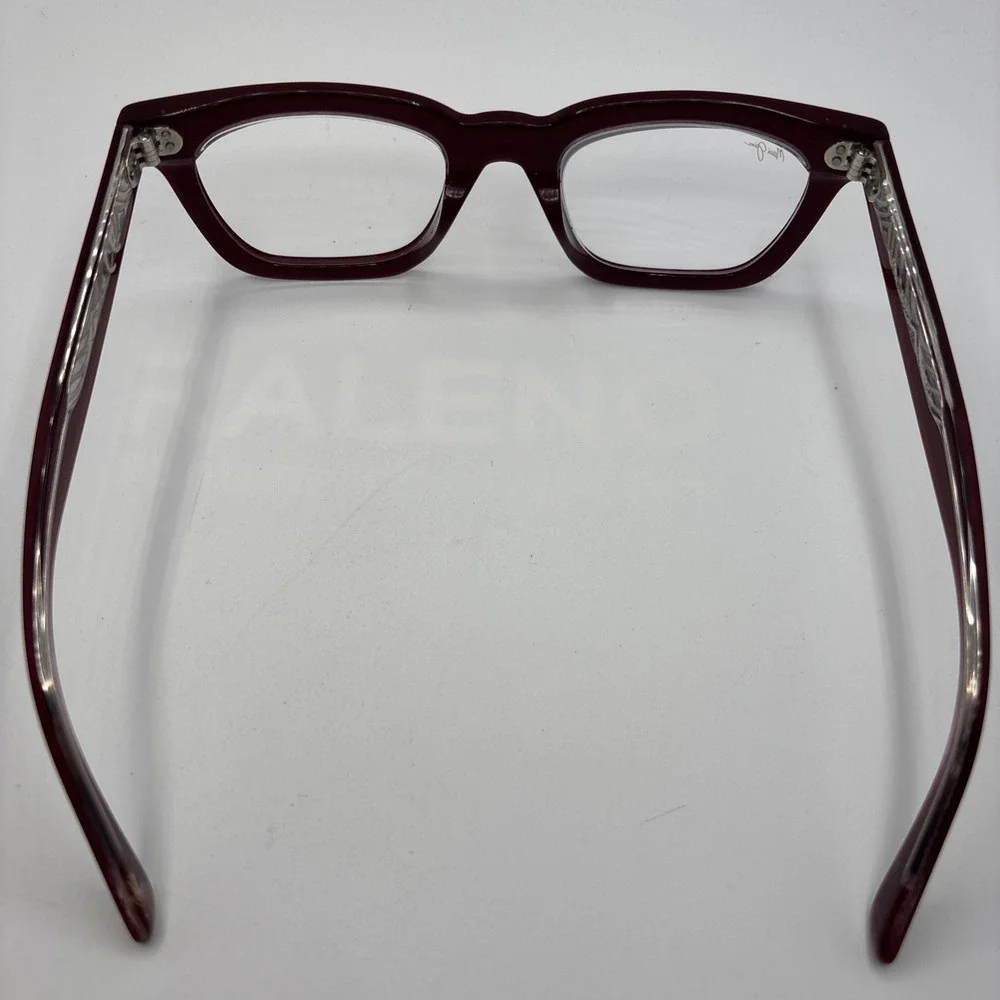 Maui Jim Rectangular Eyeglasses MJO2216 07F Burgundy/Clear 49-22-145 Frame #250